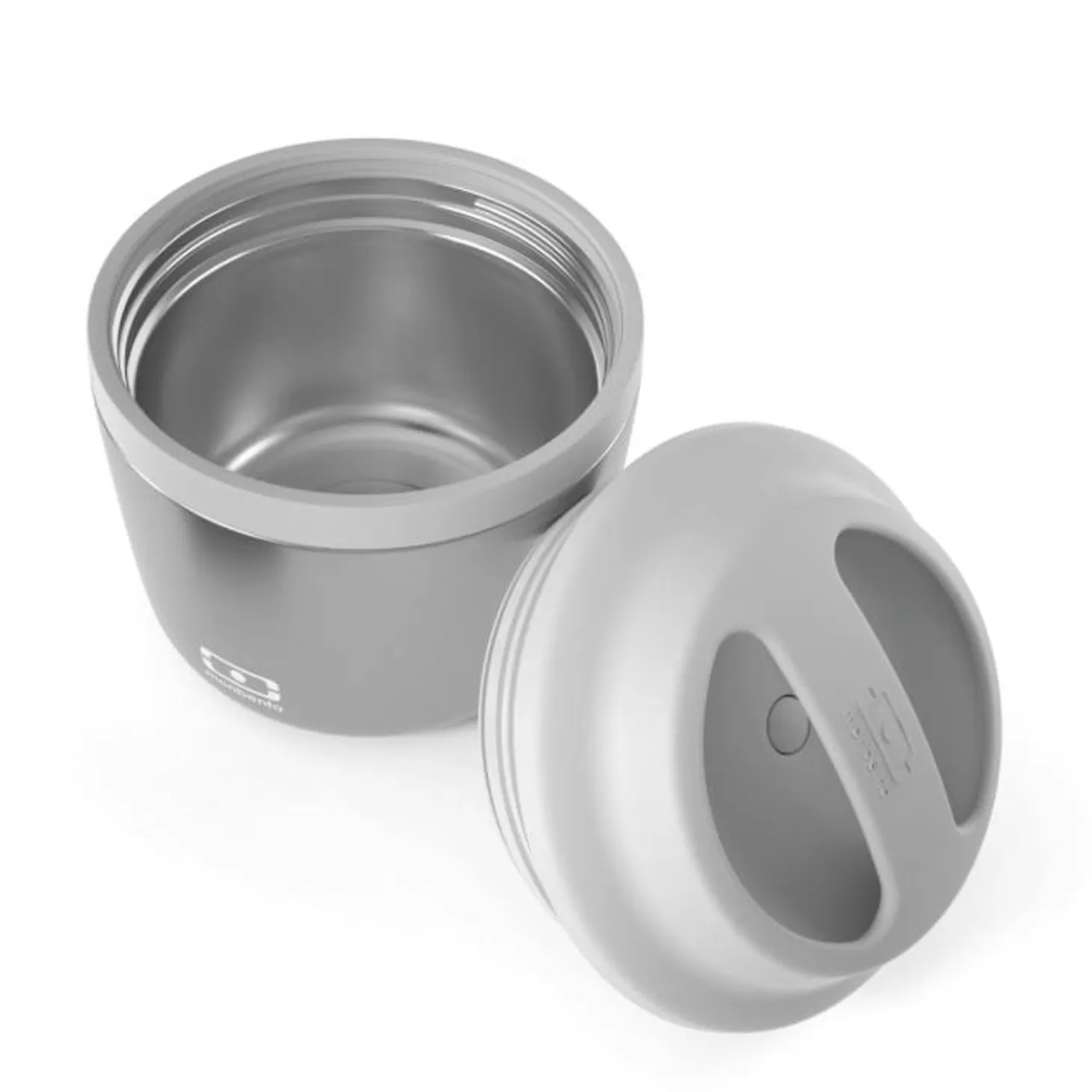 mb_element_mtallic_silver_2.webp Monbento Mb Element Métallic Silver> Lunch Box Isotherme 550Ml