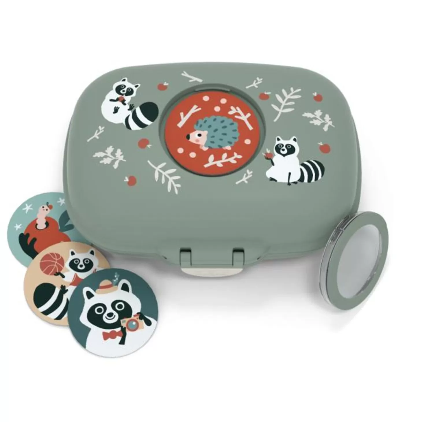 mb_gram_vert_raccoon_3.webp Monbento Mb Gram Vert Raccoon> Mb Gram Boîte À Goûter 600Ml