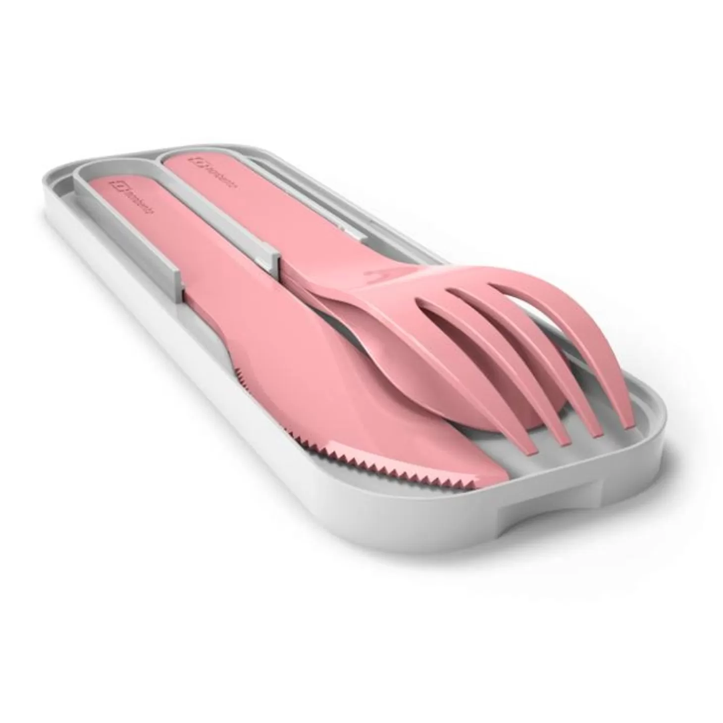 Monbento Mb Pocket Color Rose Blush> Couverts En Plastique Biodégradable