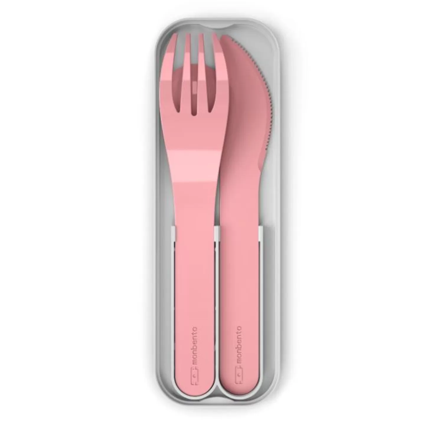 Monbento Mb Pocket Color Rose Blush> Couverts En Plastique Biodégradable