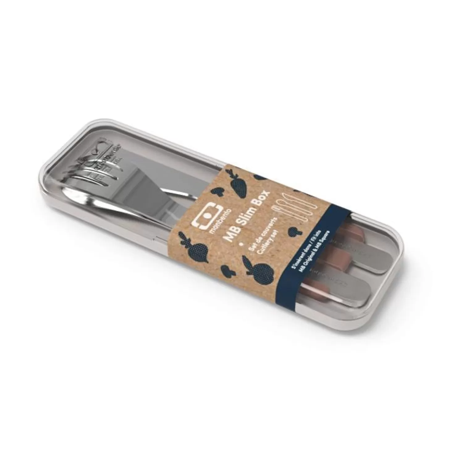 mb_slim_box_rose_moka_4.webp Monbento Mb Slim Box Rose Moka> Couverts En Métal