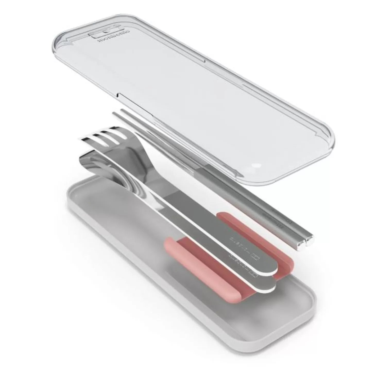 mb_slim_box_trio_baguettes_rose_flamingo_2.webp Monbento Mb Slim Box Trio Baguettes Rose Flamingo> Couverts En Métal