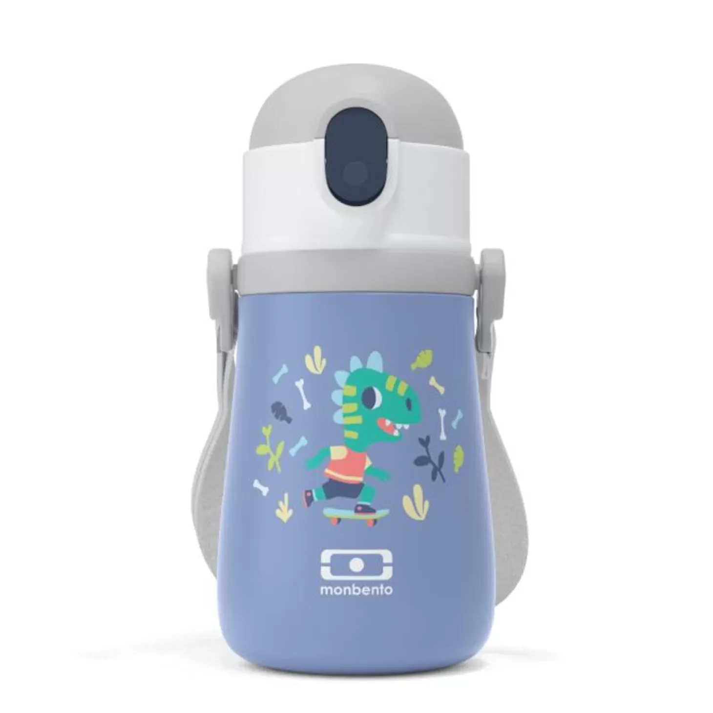 Monbento Mb Stram Bleu Dino> Mb Stram Gourde Isotherme Avec Paille 36Cl
