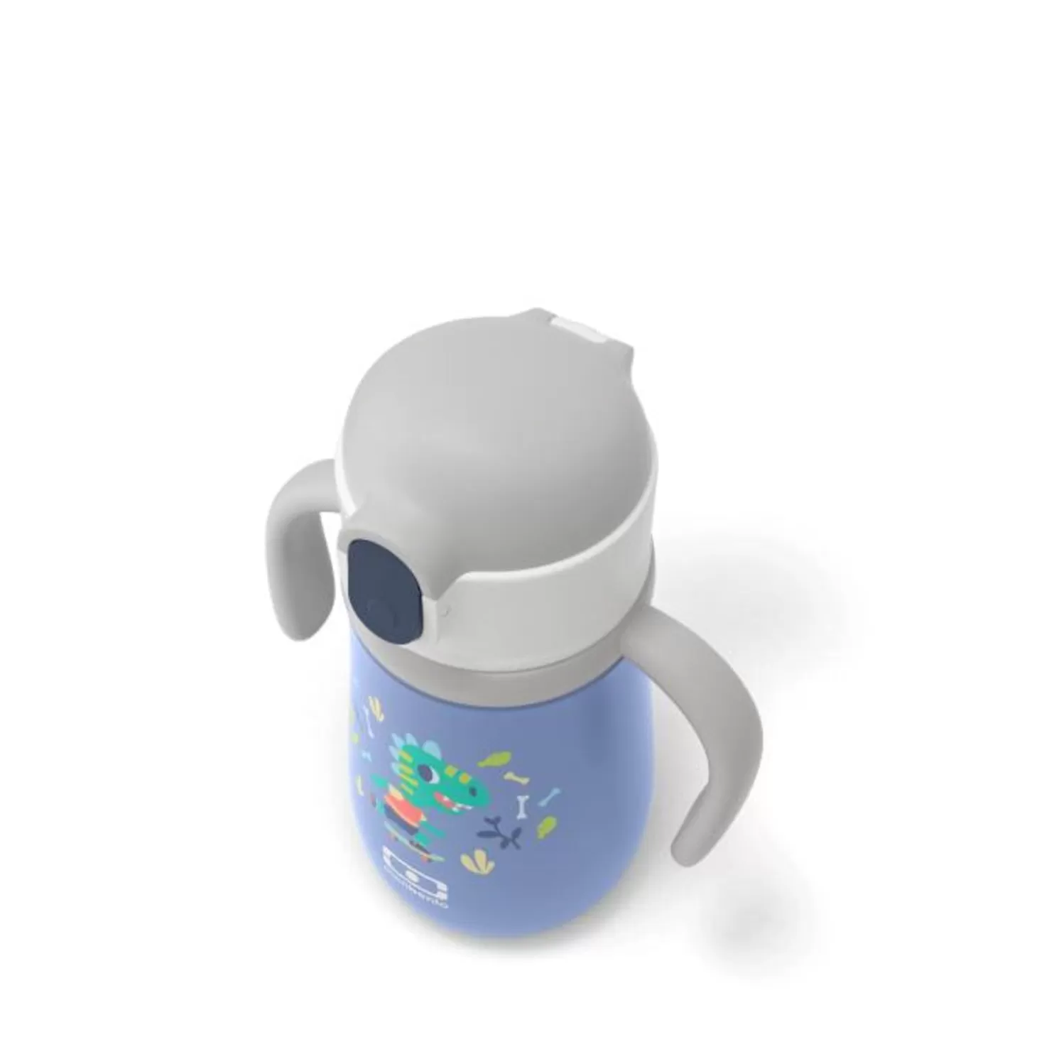 mb_stram_bleu_dino_3.webp Monbento Mb Stram Bleu Dino> Mb Stram Gourde Isotherme Avec Paille 36Cl