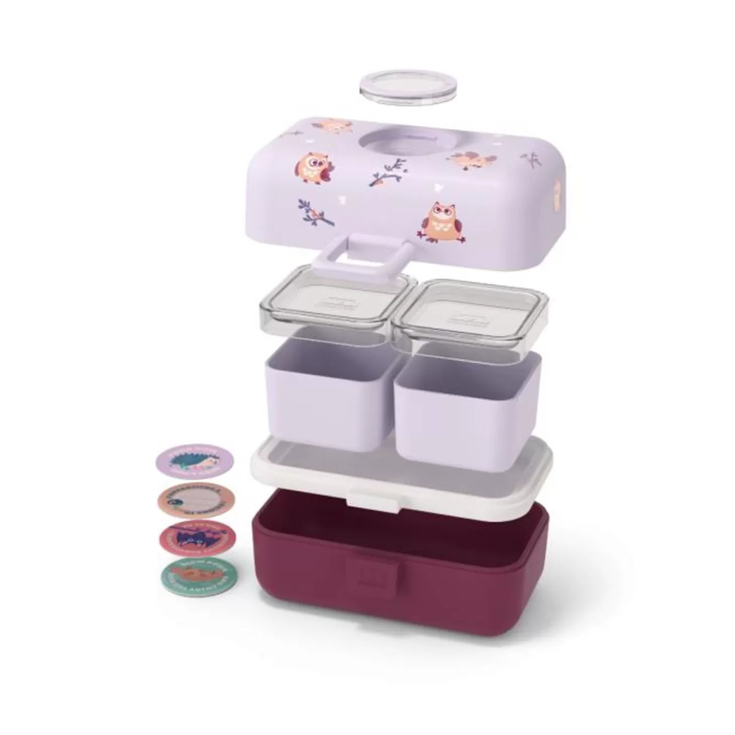 mb_tresor_mauve_owly_5.webp Monbento Mb Tresor Mauve Owly> Mb Tresor Bento Enfant 800Ml