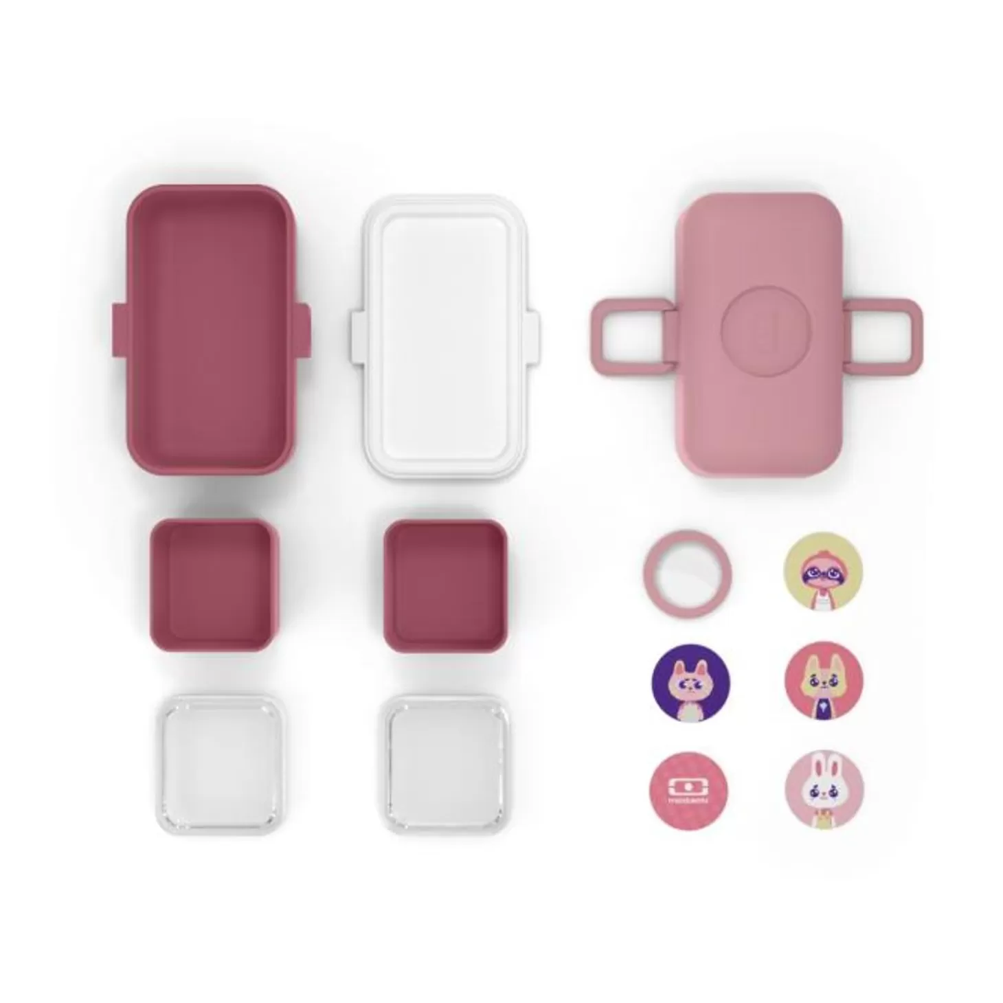 mb_tresor_rose_blush_4.webp Monbento Mb Tresor Rose Blush> Mb Tresor Bento Enfant 800Ml