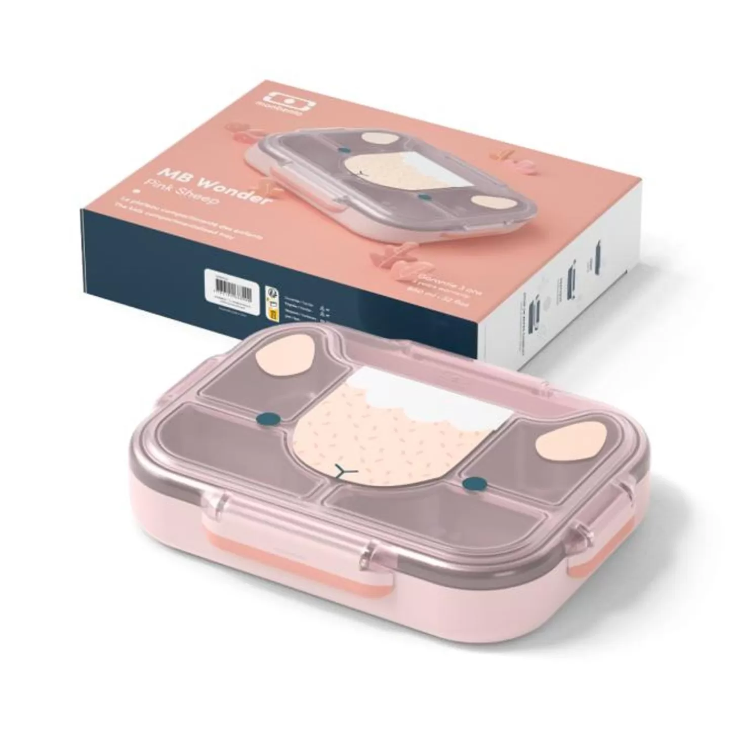 mb_wonder_rose_sheep_5.webp Monbento Mb Wonder Rose Sheep> Mb Wonder Lunch Box Plateau 950Ml