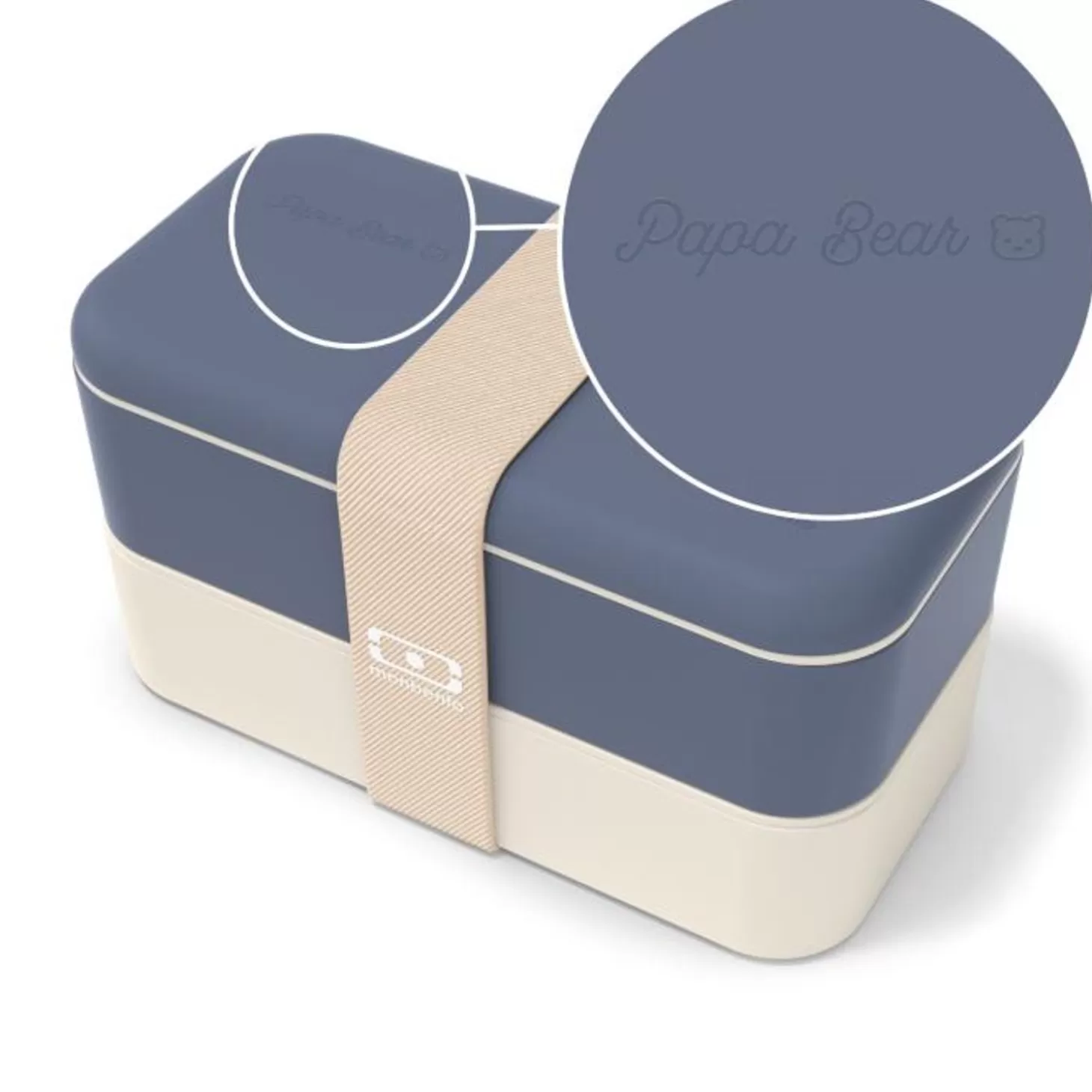 Monbento Set Lunch Box Parent/Enfant Bleu "Papa Bear/Little Bear"> Parents / Enfants