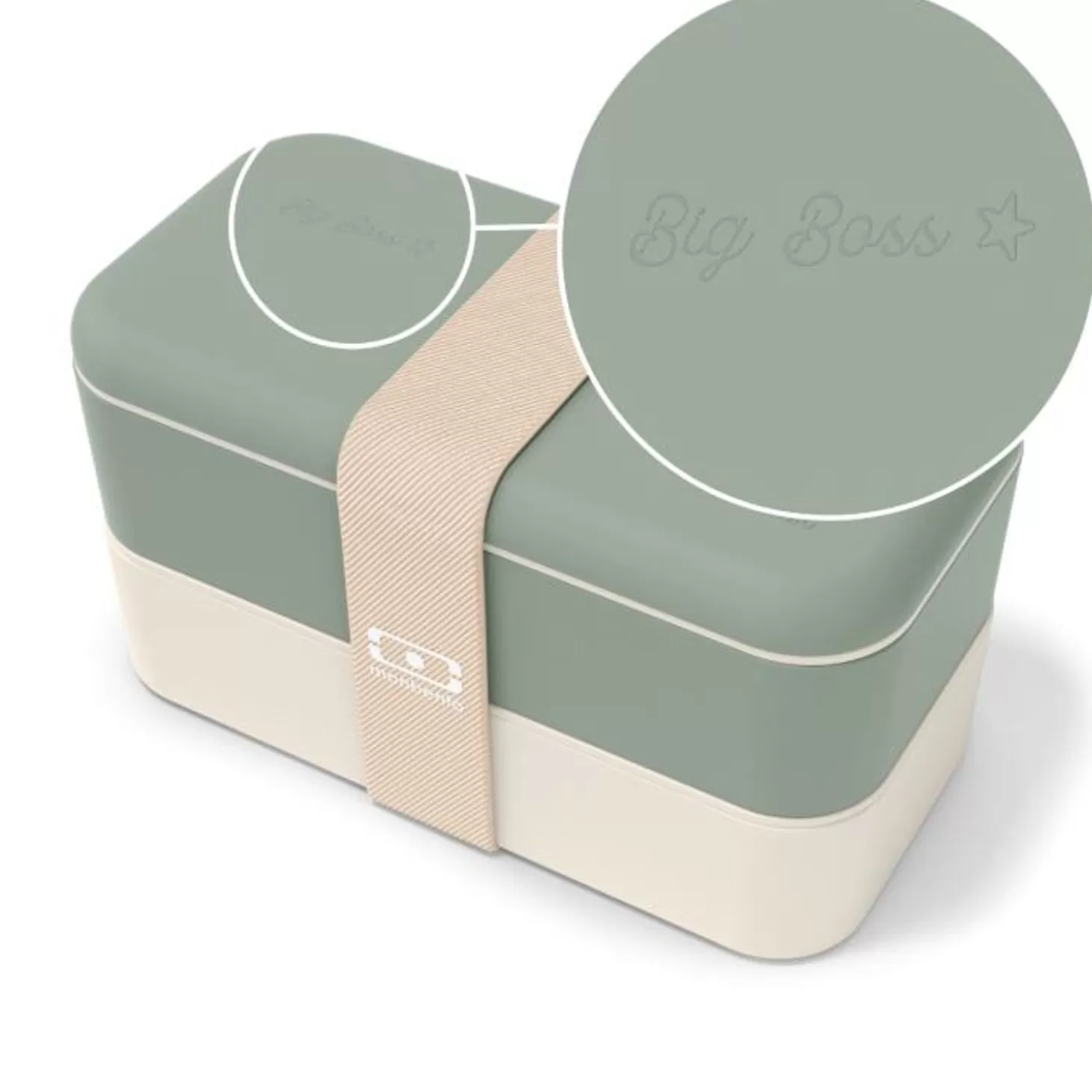 Monbento Set Lunch Box Parent/Enfant Vert "Big Boss/Mini Boss"> Parents / Enfants